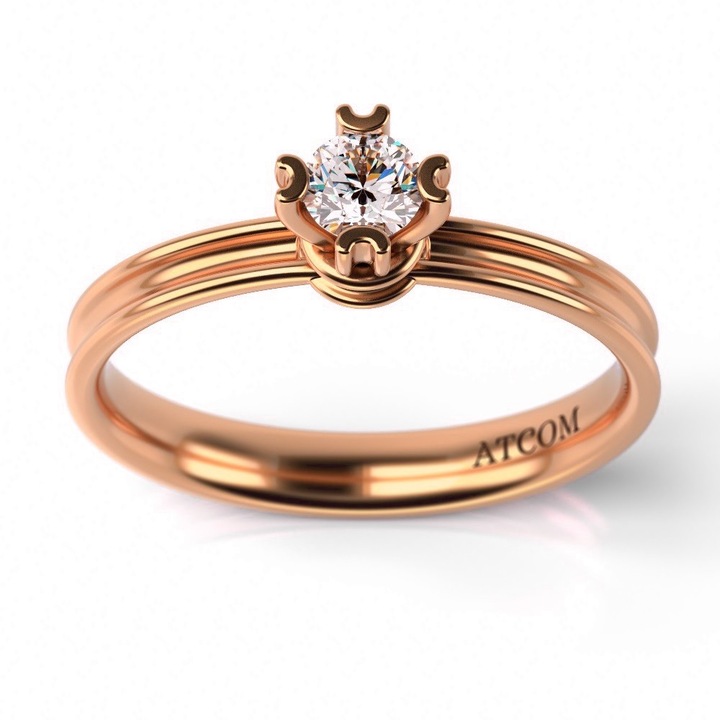 Годежен пръстен модел Jival от розово злато