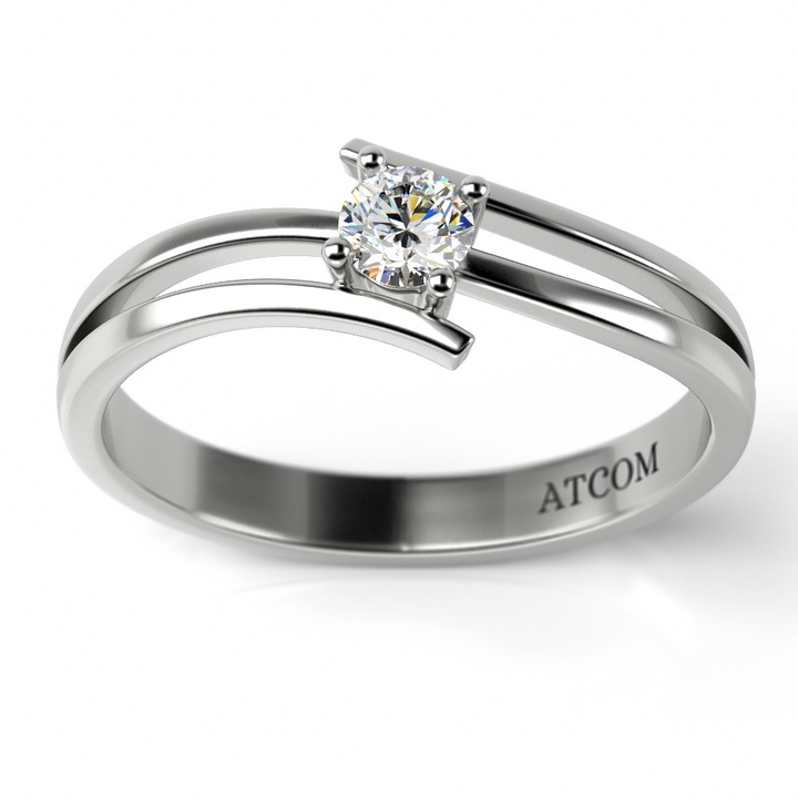 Годежен пръстен Timotei от бяло злато