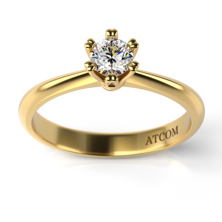 Годежен пръстен от жълто злато модел Karmel