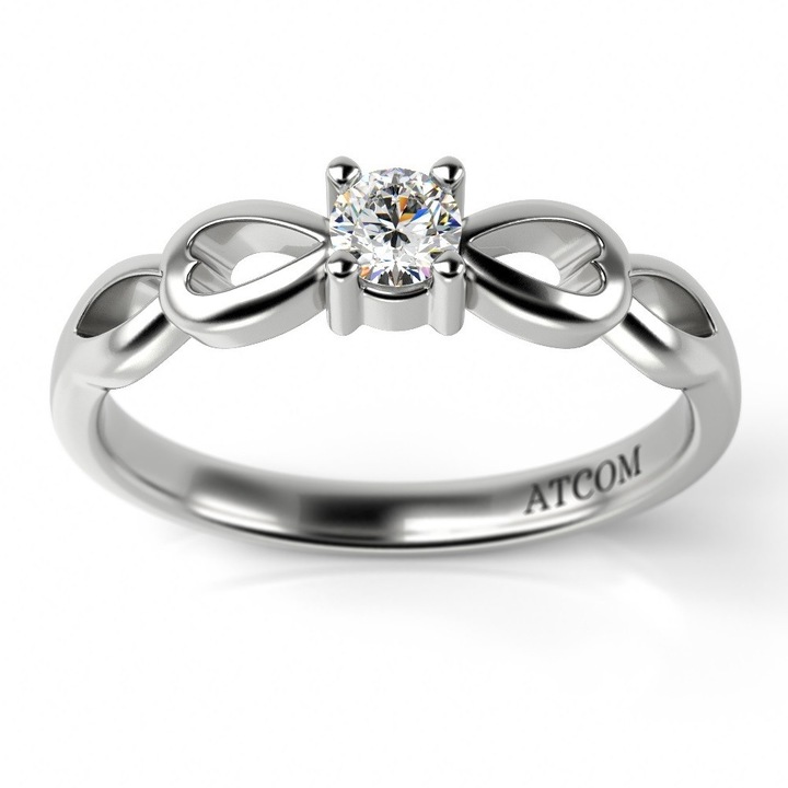 Пръстен, Cerasela, Годежен модел, От бяло злато