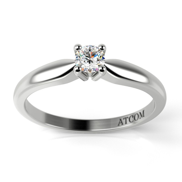 Годежен пръстен от бяло злато модел Messier