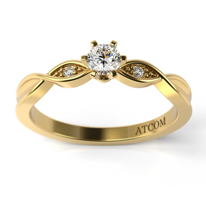 Годежен пръстен от жълто злато модел Igor