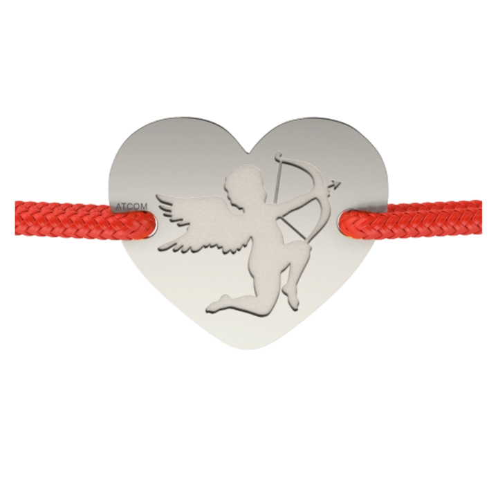 Гривна ATCOM The arrow of Cupid, Сребро/Шнур