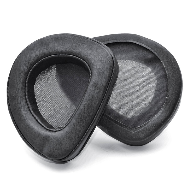 2 db PadForce szivacs készlet ASUS ROG Delta fejhallgatóhoz, Fülfül - fekete, ökológiai bőr