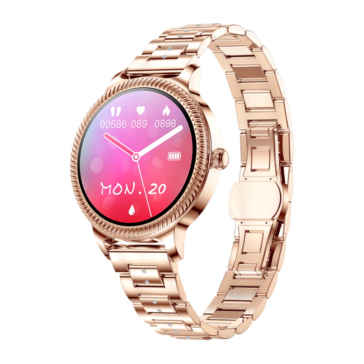 Смарт часовник Smartwatch Watchmark Fashion Active, Дамски, 1.5 инча ...