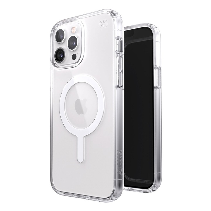 MagSafe védőtok Apple iPhone 13 Pro-hoz, Szilikon TPU, Ultra Safe Camera, Optim Solution, Transparent