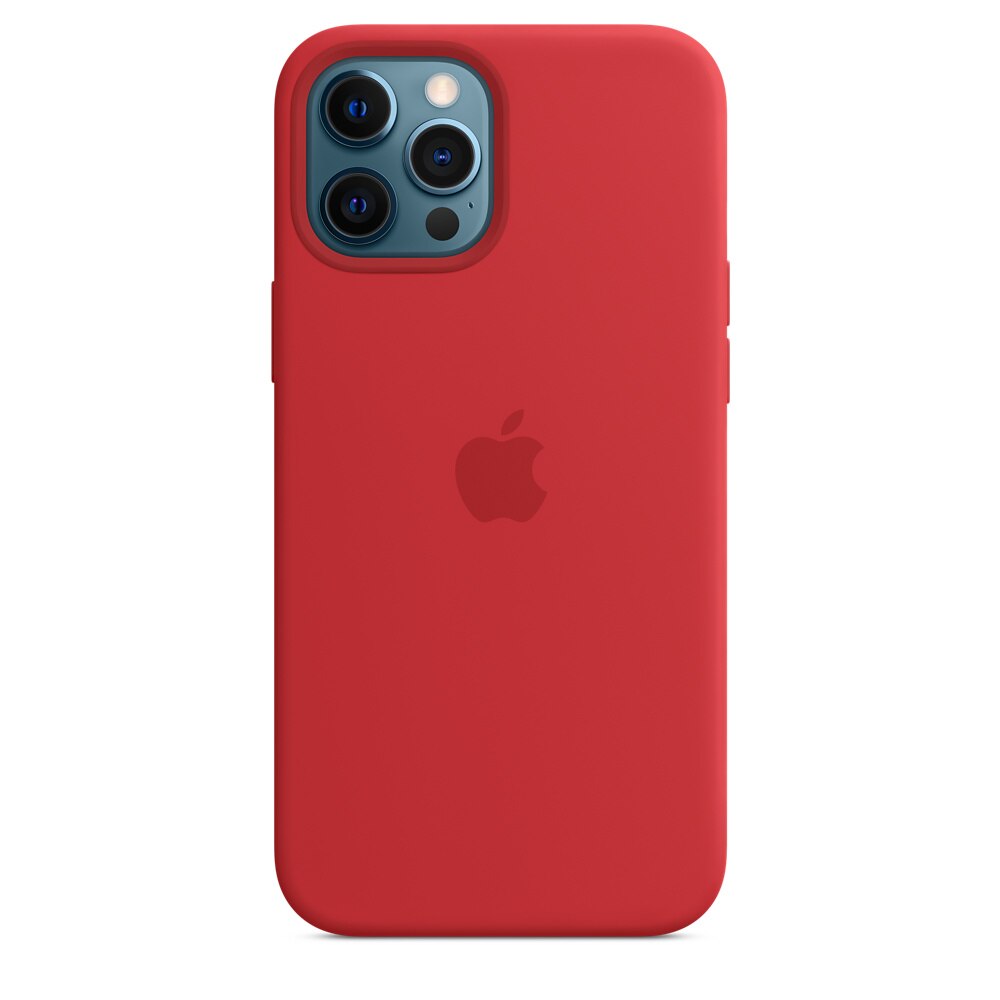 Husa de protectie Silicon pentru iPhone 12 Pro Red