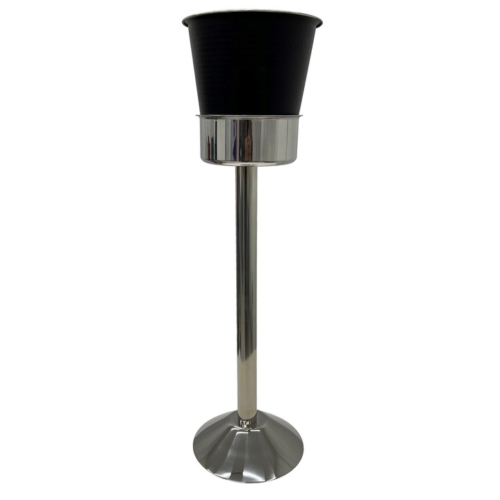 Fekete kopogtató és ezüst láb H62cm CULINARO