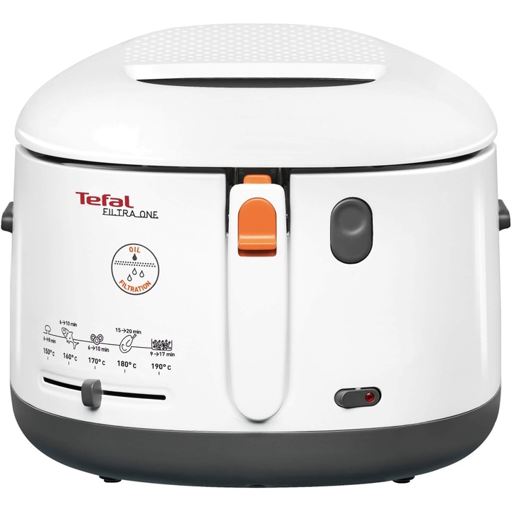 Tefal FF162131 Filter One Fryer, Coolwall, Állítható termosztát, 1,2 kg, Fehér