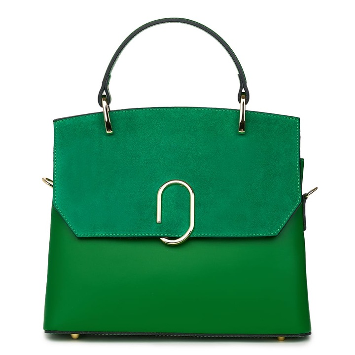 Ruby zöld természetes bőr retikül