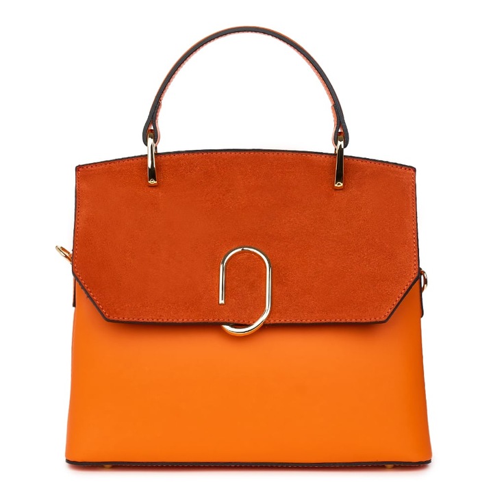 Orange Ruby természetes bőr retikül