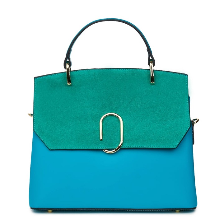 Ruby türkiz természetes bőr retikül