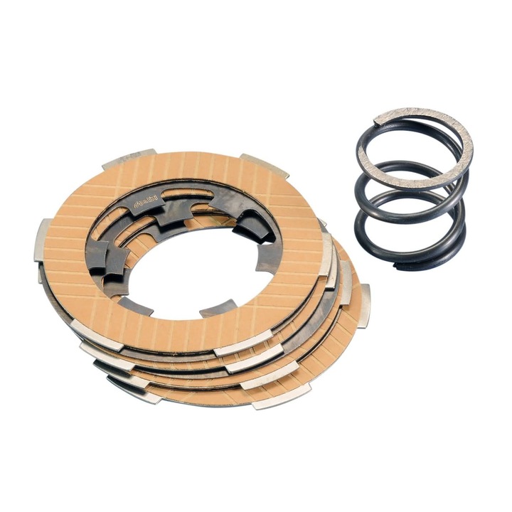 Set platouri ambreiaj pluta, Polini, Piaggio Ape 50/Vespa PK/Special/XL/ETS/Primavera ET3 50-1, Auriu/Argintiu