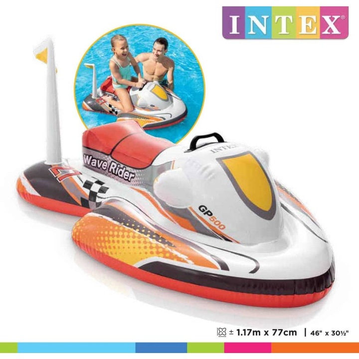 INTEX bálna lovaglómatrac 117 x 117 cm 92544