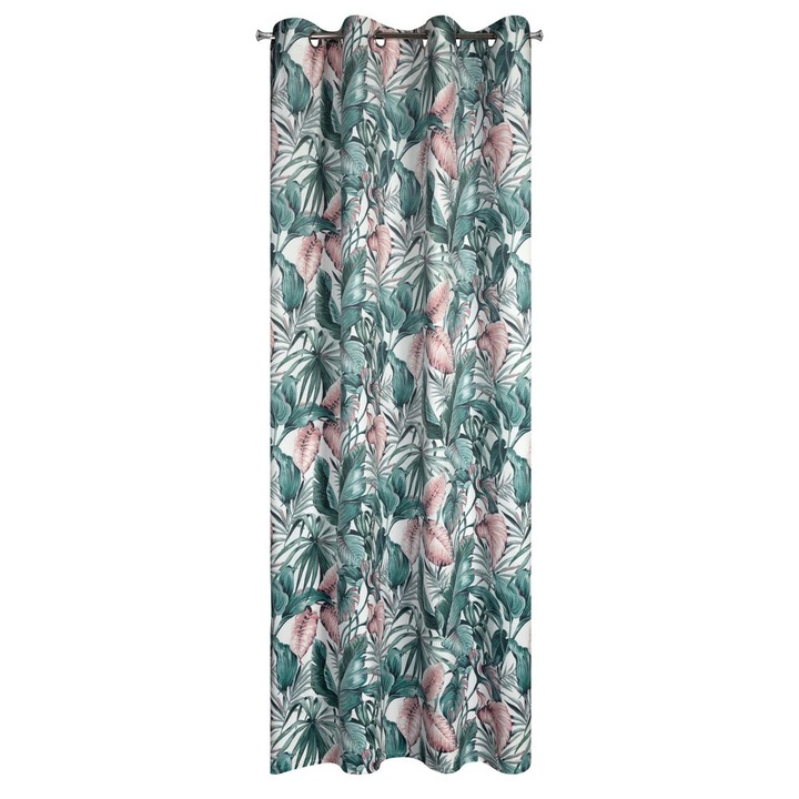 Eurofirany Függöny Gyűrűkkel MADERA, 140 x 250 több színű