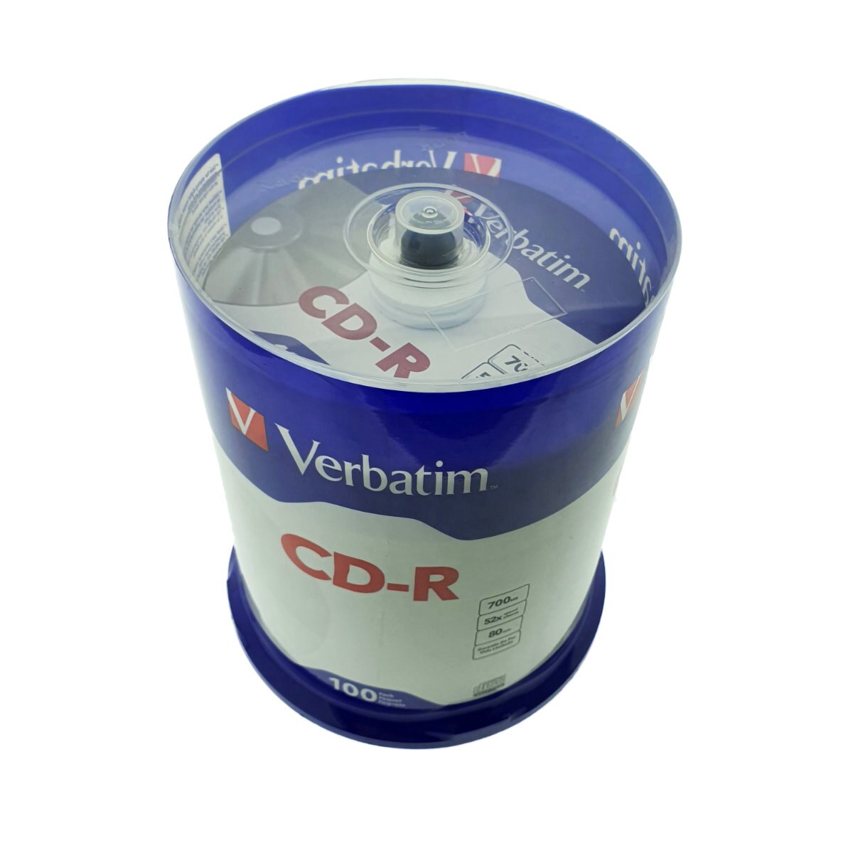 Set 100 bucati CD-R Verbatim 99422, capacitate 700 MB/80 min, 52X