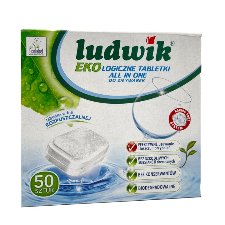 Pastile ecologice spalat vase Ludwik, Inco, 50 Bucati
