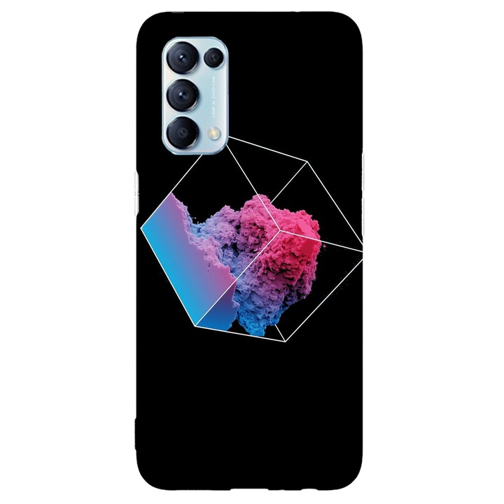 Tok kompatibilis az Oppo Reno 4Z modell Smoke Cube, Szilikon, TPU, Viceversa