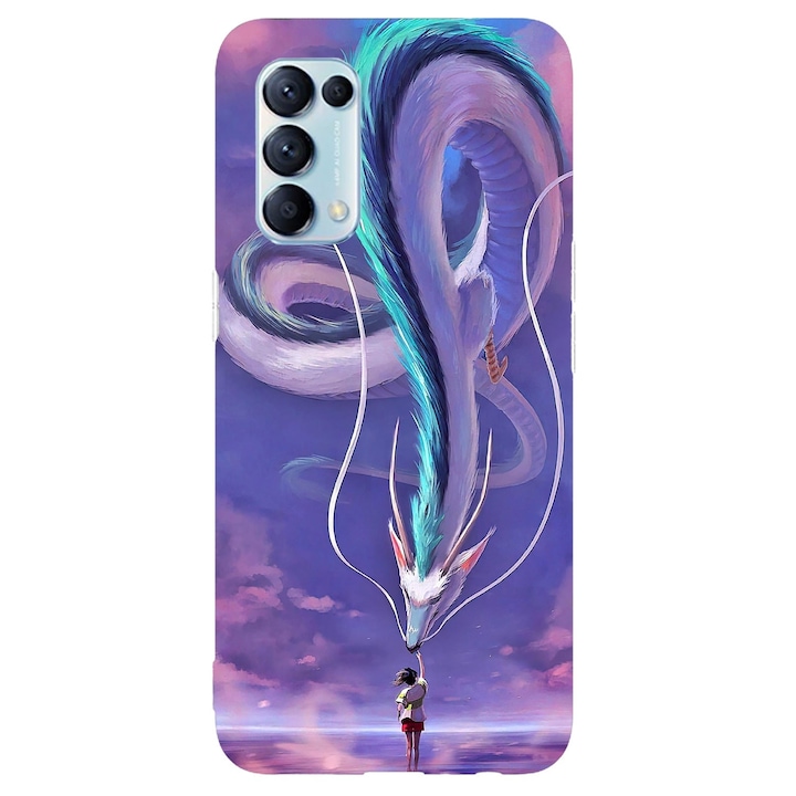 Капак, съвместим с Oppo Reno 5 K (2021) модел Spirited Away, силикон, TPU, обратно