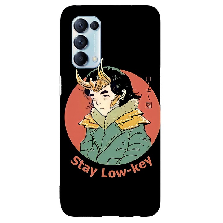 Калъф, съвместим с модел Oppo Reno 5 K (2021) Stay Low Key, силикон, TPU, обратно
