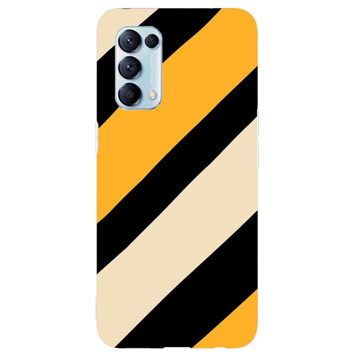 Капак, съвместим с Oppo Find X2 модел Stripes, Silicone, TPU, обратно