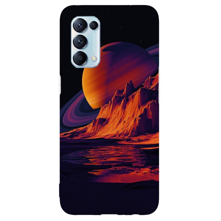 Капак, съвместим с Oppo Reno 5 K (2021) модел Титан, силикон, TPU, обратното