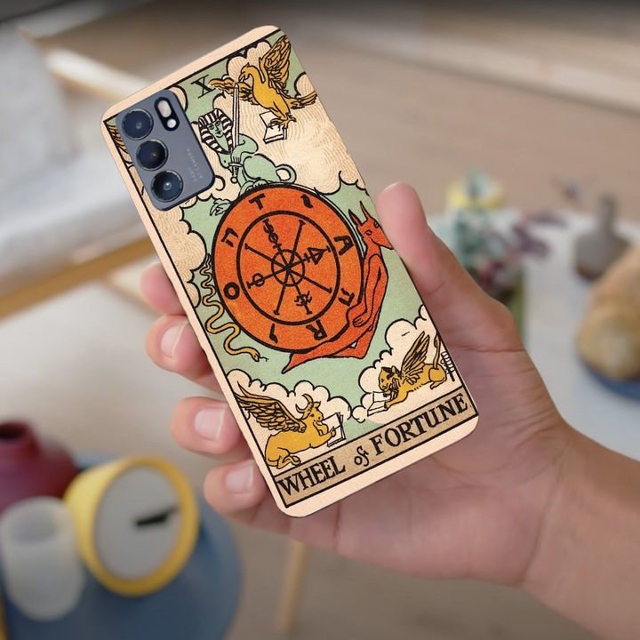 Husa compatibila cu Oppo Reno 3 Pro model Wheel of fortune, Silicon, TPU, Viceversa