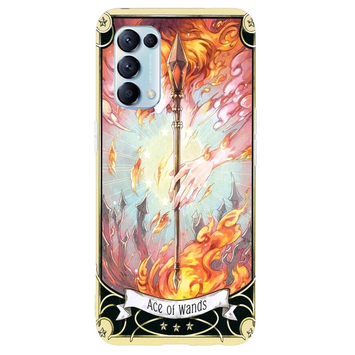 Husa compatibila cu Oppo A52 model Ace of wands, Silicon, TPU, Viceversa