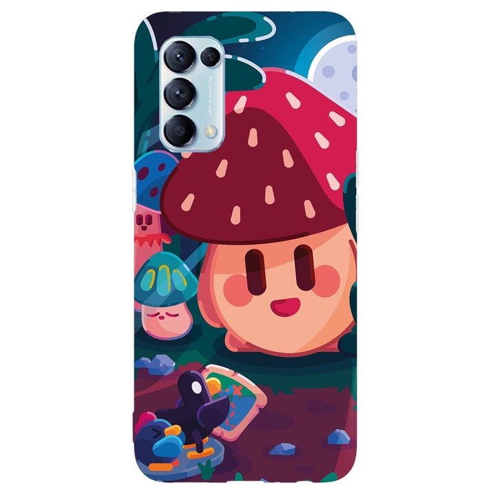 Husa compatibila cu Oppo Reno 3 Pro model Anime Mushroom, Silicon, TPU, Viceversa