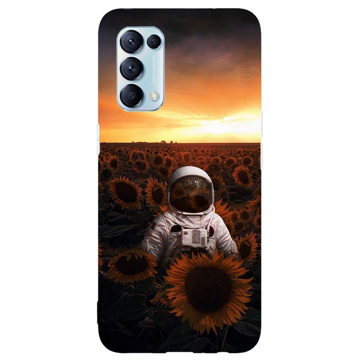 Калъф, съвместим с модел Oppo Reno 4 5G Field Astronaut, силикон, TPU, обратното