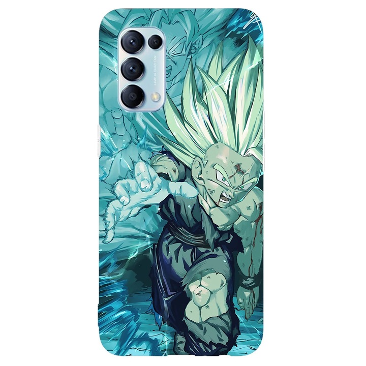 Husa compatibila cu Oppo A16 model Gohan Dragon Ball, Silicon, TPU, Viceversa