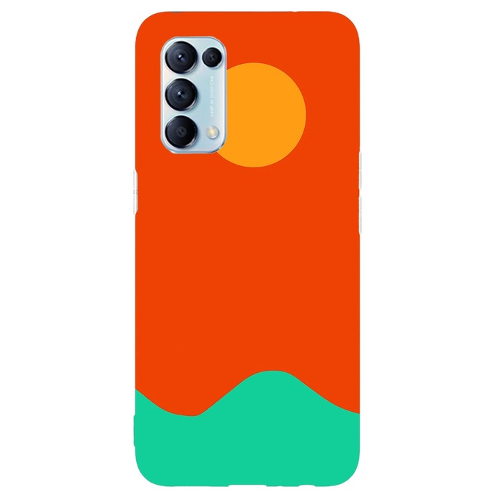 Husa compatibila cu Oppo A16 model Green Sea, Silicon, TPU, Viceversa