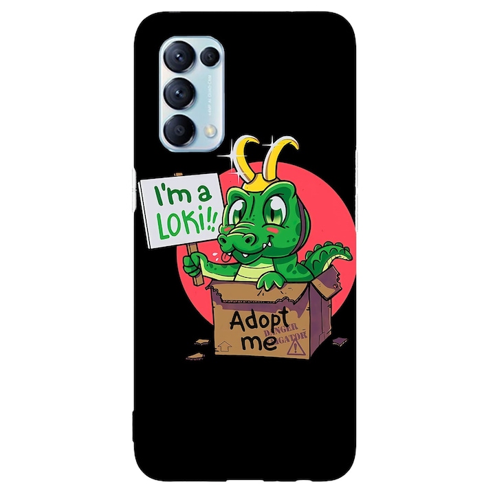 Калъф, съвместим с Oppo Find X3 Lite модел Im a Loki Adopt me, Silicon, TPU, Viceversa