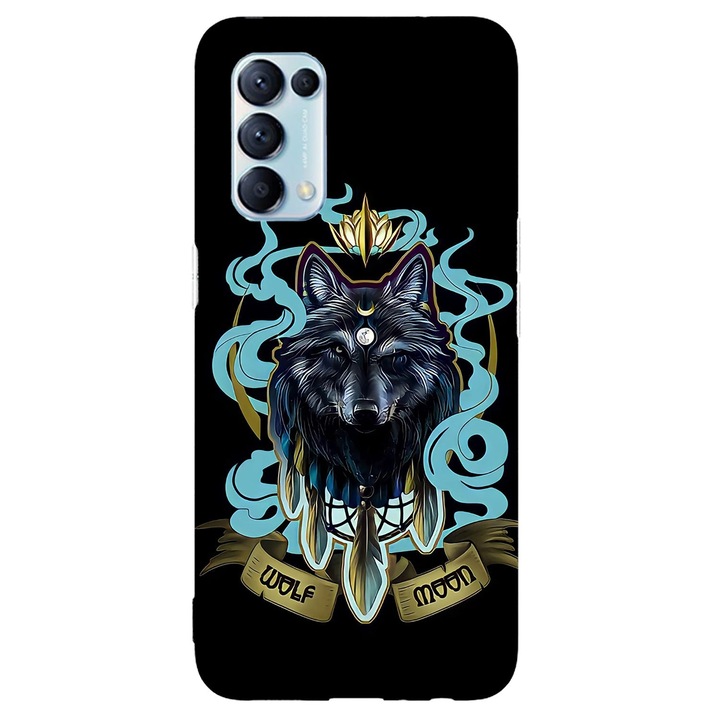 A burkolat kompatibilis az Oppo Reno 4Z Moon Wolf modellel, szilikon, TPU, Viceversa