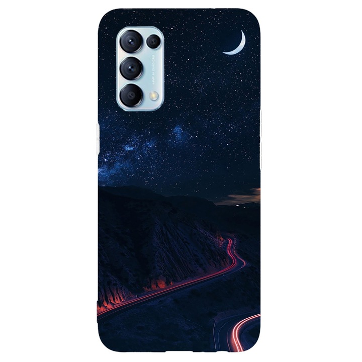 Калъф, съвместим с модел Oppo Reno 5 K (2021) Night Valley, силикон, TPU, обратното