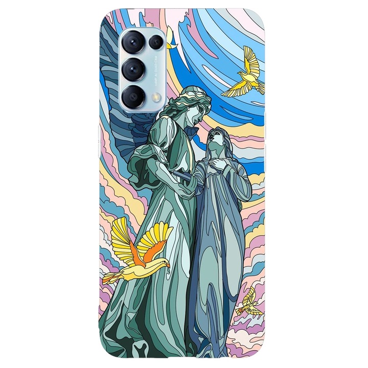 Tok kompatibilis az Oppo Reno 4Z Pure Art modellel, szilikon, TPU, Viceversa