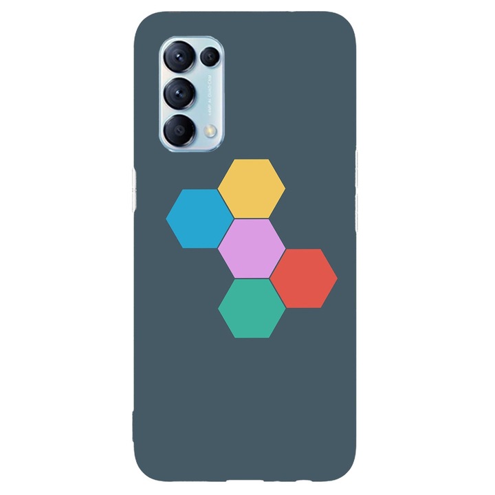 Husa compatibila cu Oppo A52 model RGB, Silicon, TPU, Viceversa