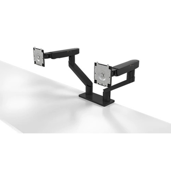 Suport birou Dell pentru 2 monitoare 19"-27", pana la 10 kg, Negru