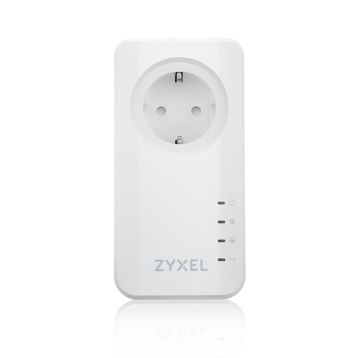 Безжичен адаптер, ZYXEL Powerline AV1000 1x1000Mbps (G.hn 2400Mbps), PLA6457-EU0201F