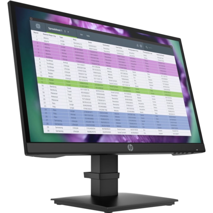 Монитор HP P22 G4 21.5" FHD AG IPS 1920x1080, 16:9, 1000:1, 250cd, 5ms, VGA, HDMI, DisplayPort, черен