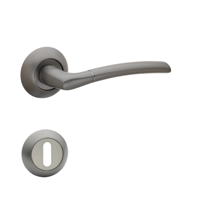 Kilincs Bussare Classic FINO A-13-10 anthracite tollas kulcsos rozettával