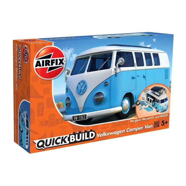 Airfix makettszett - QUICKBUILD VW Camper Van blue (J6024)