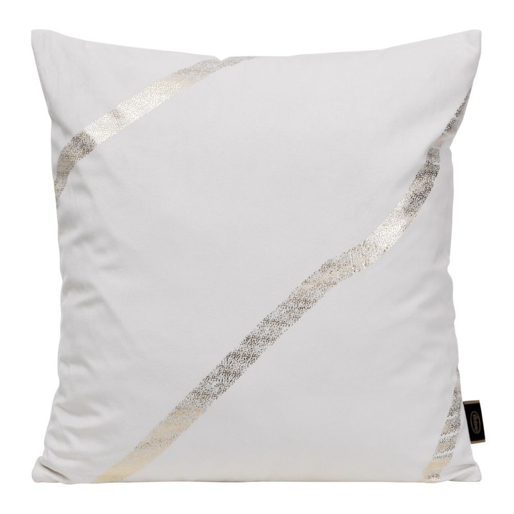 Fata de perna decorativa BLINK-34 45x45 Eurofirany alb/aur deschis