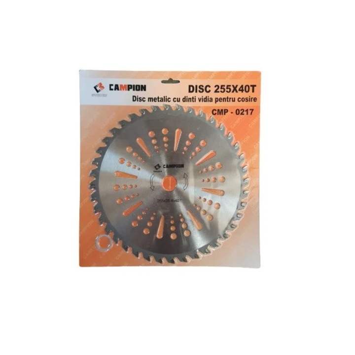 Disc motocositoare nr.10(255) cu vidia extra mare Campion CMP-0217, 0180VEND, Argintiu