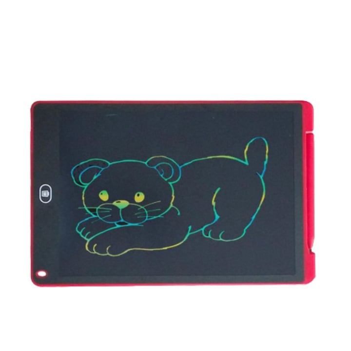 12 инча цветен цифров таблет, за писане и рисуване с LCD екран, 29 см, червен, 3 години+