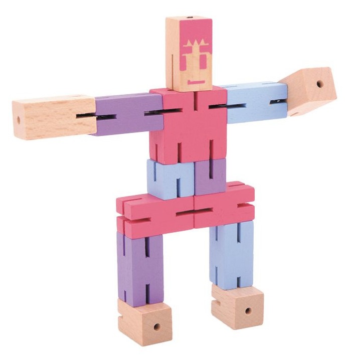 3D puzzle logikai játék, Lila figura, Fridolin