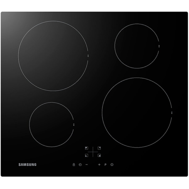Котлон за вграждане Samsung NZ64F3NM1AB/MR, Индукционен, 4 зони за готвене, Индикатор за остатъчна топлина, Черен