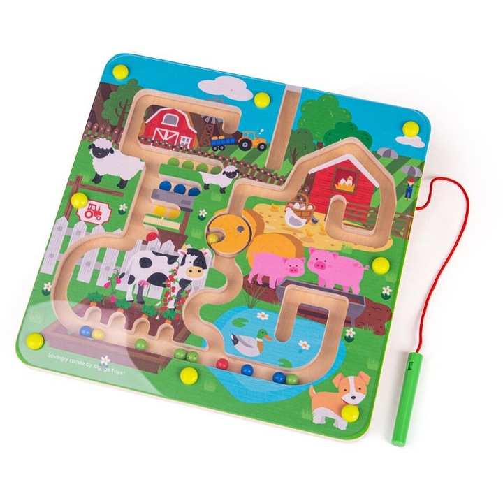 Joc labirint Ferma BIGJIGS Toys