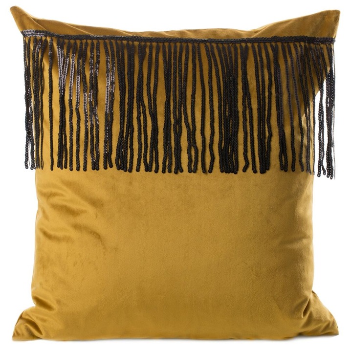 Fata de perna decorativa jasper 45x45 Eurofirany galben/negru