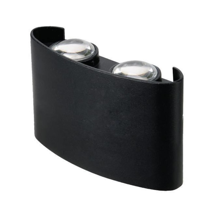 Aplica de exterior Proton-4, Aluminiu, 4W, lumina neutra 4200K, 360lm, 85-265V, IP65, 120x92x18 mm